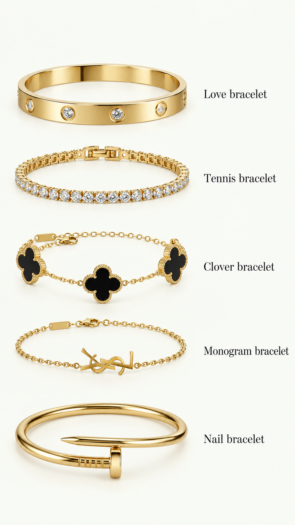 Coffret Éclat Royal – 5 Bracelets Dorés 👑✨